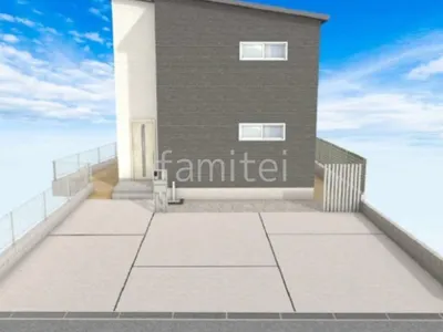 利便性の高い機能門柱で新築ベーシック オープン外構