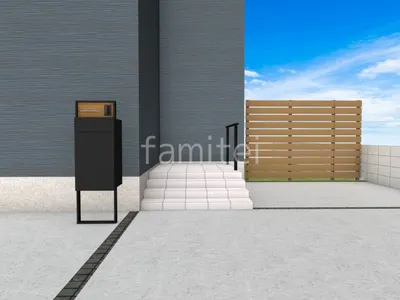 機能門柱 目隠しフェンス