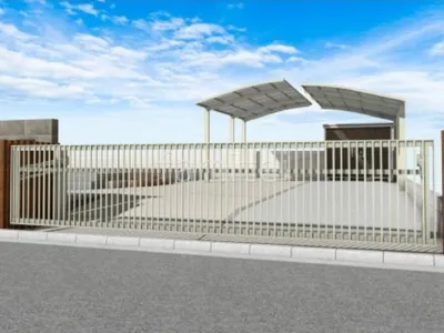 跳ね上げゲート　1.5台用カーポート