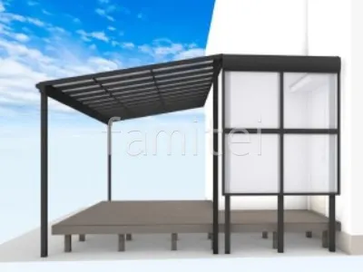 テラス屋根　前面パネル