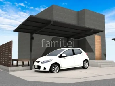 1台用カーポート　土間コンクリート