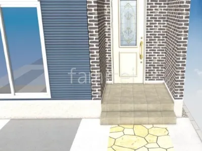 階段　タイル貼り