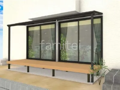 ウッドデッキとテラス屋根でリラックスするお庭リフォーム