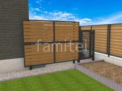 目隠しフェンスと門扉で防犯性の高いお庭リフォーム