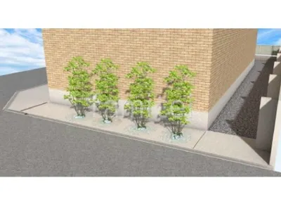 シンボルツリー　土間コンクリート