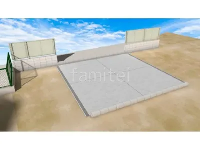 土間コンクリートと目隠しフェンスで車庫まわりリフォーム