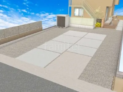 化粧ブロック門柱が重厚感のある外構リフォーム工事