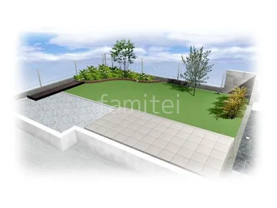 人工芝と砂利敷きで雑草の発生を抑えるお庭リフォーム