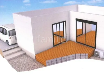 木調タイルデッキ