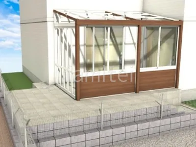 木調のガーデンルームで快適に過ごすお庭リフォーム