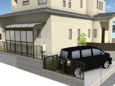 1階用テラス屋根　前面パネル　形材フェンス