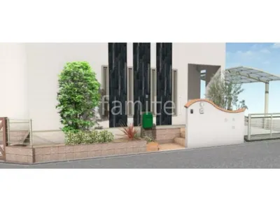 塗り壁門柱が落ち着いた雰囲気の門まわりリフォーム