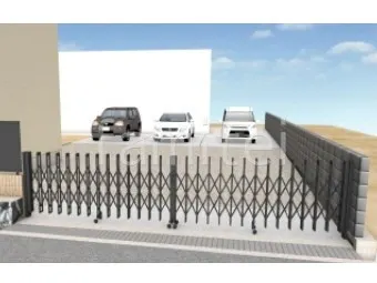 伸縮ゲート 土間コンクリート