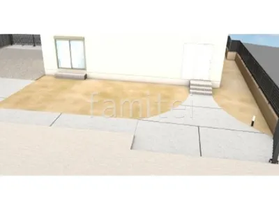 土間コンクリート マサ土敷き