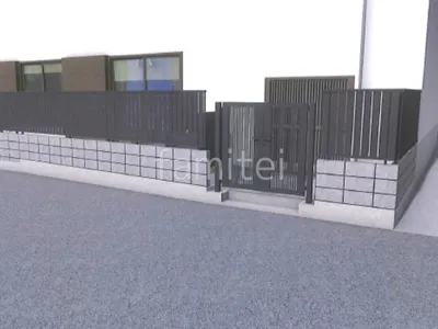 目隠しフェンスですっきりとした境界まわりリフォーム