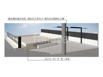 アプローチ　平板敷き