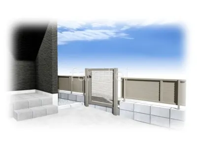 片開き門扉で勝手口を作った外構リフォーム