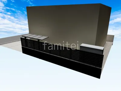 サイクルポート 目隠しフェンス