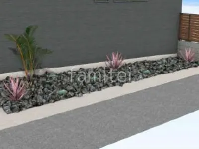 ロックガーデン　シンボルツリー　下草