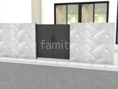 高級感のあるタイル門塀と門扉で外構リフォーム