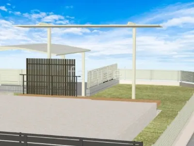 目隠しスクリーン　1階用テラス屋根