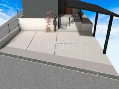 土間コンクリート仕上げ　伸縮目地