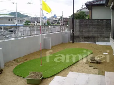 人工芝　ゴルフ練習場　
