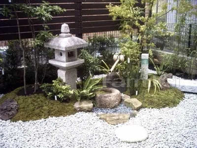 和風庭園 灯篭 水鉢の外構施工例（現場番号：1175