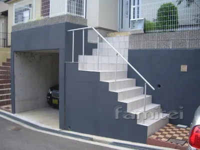 リフォーム外構　階段・手すり