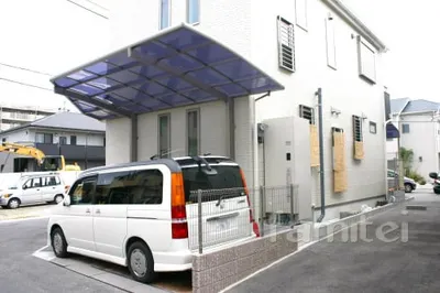 カーポート1台用、境界フェンス