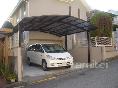 リフォーム車庫工事　カーポート2台