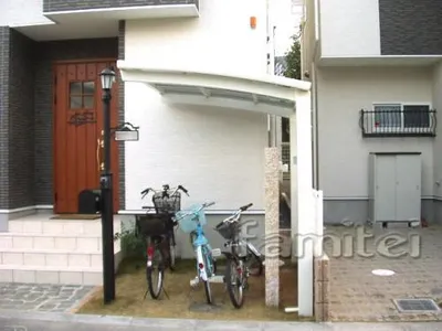 自転車雨よけ　屋根