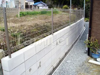 ブロック5段+フェンス