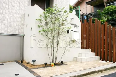 門柱　アプローチ階段ステップ