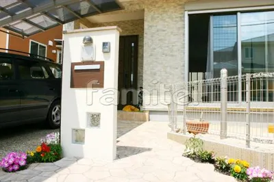 ガラスブロック門柱