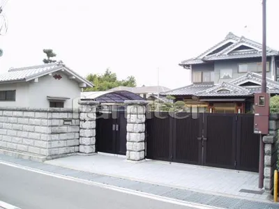 大型折戸門扉 三協エクモア 