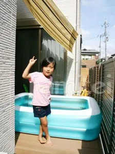 樹脂製ウッドデッキとお子様