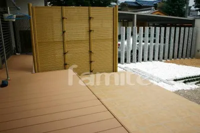 仕切り目隠し・・・エコ竹みす垣(タカショー)