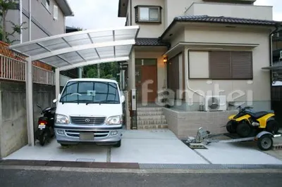 車庫リフォーム　伸縮門扉撤去