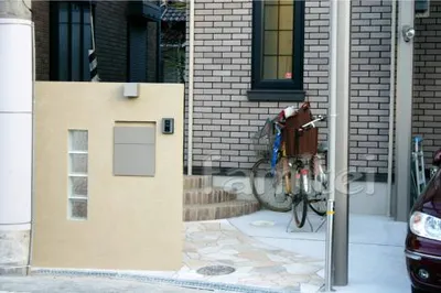 ガラスブロック門柱