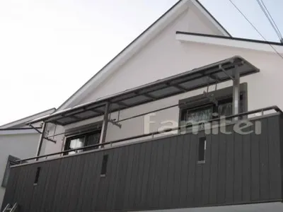 ベランダ屋根 LIXILリクシル ライザーテラス2(スピーネ) TOSTEMトステム 2階用 R型アール屋根 物干し