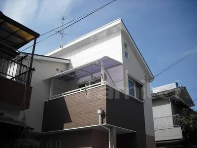 ベランダ屋根　レギュラーテラス2F　竿掛け