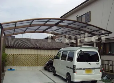 カーポート　YKKレイナポート2台　