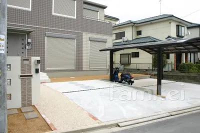 アプローチ樹脂洗い出し