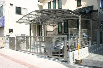 カーポート　プライスポート2台　　TOEX電動ワイドオーバードア