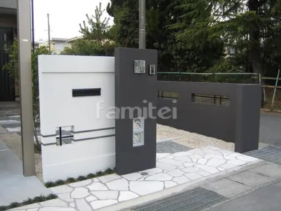 和モダンシンプル門柱