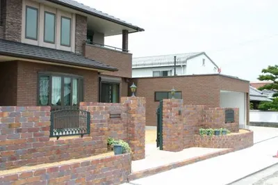 レンガ外構　ユニソンWBBレンガ　　郵便ポスト