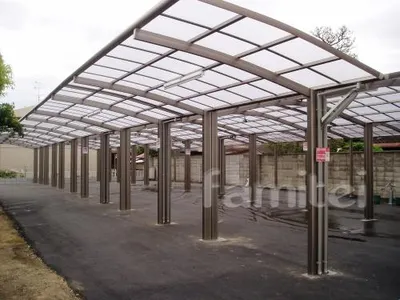 駐輪場屋根　プライスポート33台