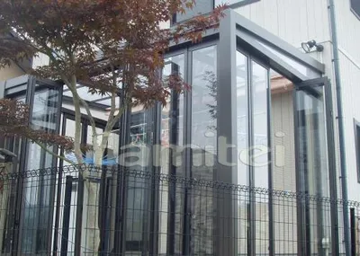 サンルーム　TOEXジーマ+タイルデッキ