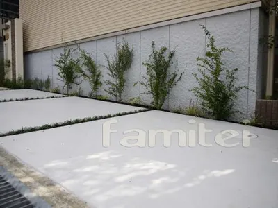 車庫土間デザイン　ピンコロライン